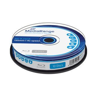 MEDIARANGE BD-R BLU-RAY 25GB 4x spindl 10ks