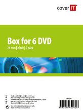 COVER IT 6 DVD 24mm černý 5ks/bal