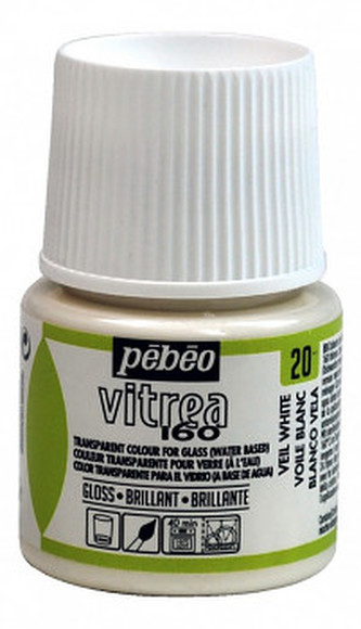 Barva na sklo Vitrea 45ml – 20 bílá