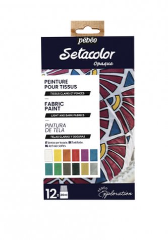 Sada barev na textil Setacolor 12x20ml Sada barev na textil Setacolor 12x20ml
