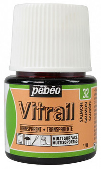 Barva na sklo Vitrail 45ml – 32 lososová