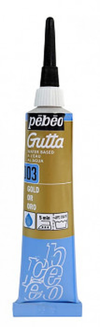 Gutta na hedvábí Pébéo 20ml – zlatá