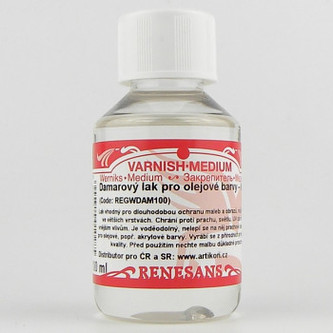 Damarový lak lesklý anti UV Renesans 100ml