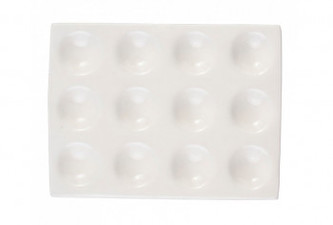 Porcelánová paleta obdélníková 12 důlků
