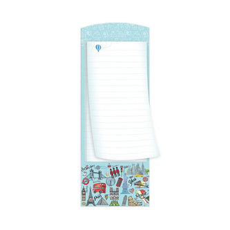 Magnetický trhací zápisník Cities