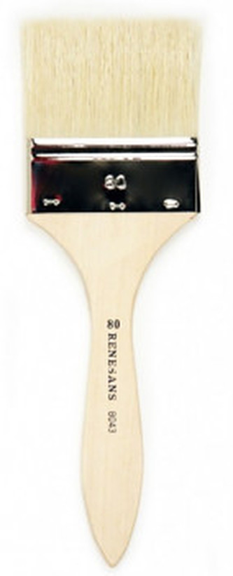 Přírodní široký štětec 8043 dlouhý – velikost 50