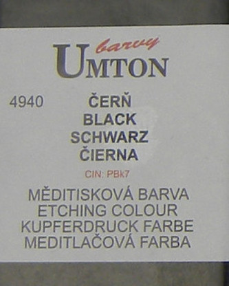 Měditisková barva Umton 130ml – čerň