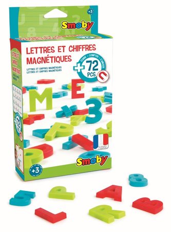Magnetická písmena a čísla 72ks