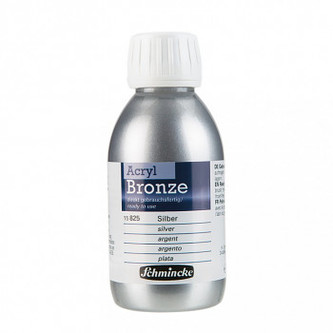 Zlatící pasta Schmincke Acrylic 150ml – 825 silver