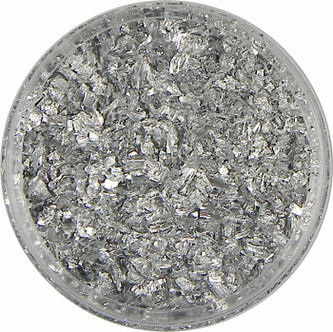 Zlatící vločky stříbrné 10g