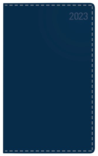 Buchkalender Daily Timer Compact Tizio dunkelblau 2023