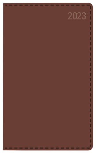 Buchkalender Daily Timer Compact Tizio braun 2023