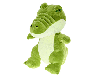 Krokodýl plyšový 25cm sedící v sáčku 0m+