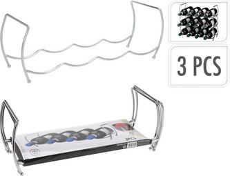 Stojan na víno stohovatelný sada 3 patra