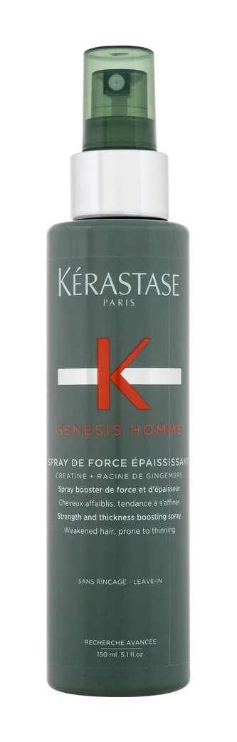 Kérastase Genesis Homme Bezoplachová péče Strength and Thickeness Boosting Spray 150 ml pro muže