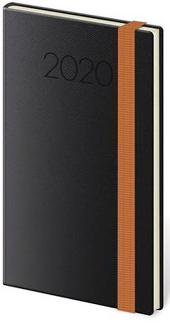 Diář 2020 - New Praga/týdenní/kapesní/černá
