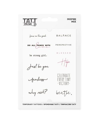 TATTonMe Voděodolné dočasné tetovačky Inspirace mix