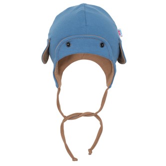 Jarní kojenecká čepička New Baby Special One modrá - velikost 56 (0-3m)