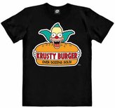 Pánské tričko The Simpsons: Krusty The Clown - Krusty Burger (L) černé