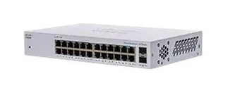 Cisco switch CBS110-24T-UK, 24xGbE RJ45, 2xSFP (combo with 2 GbE), fanless - REFRESH