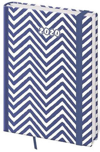 Diář 2020 - Vario/týdenní A5/Navy s gumičkou