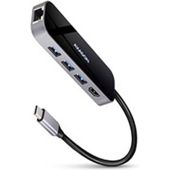 AXAGON USB hub 3x USB-A, HDMI, RJ-45 kabel USB-C