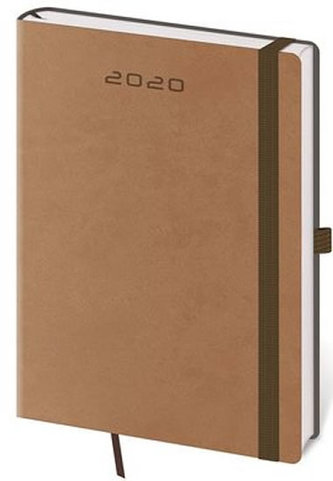 Diář 2020 - Flexies/týdenní A5/hnědá
