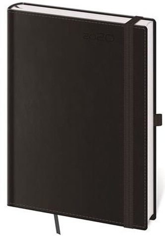 Diář 2020 - Double Black/týdenní A5/s poutkem na propisku