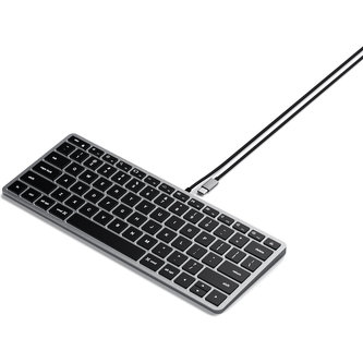 Satechi Slim W1 USB-C backlit Wired Keyboard US vesmírně šedá