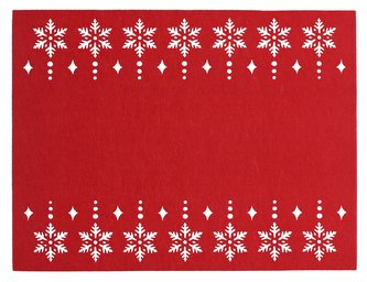 Prostírání SNĚŽENKA červená 30x40 cm Mybesthome