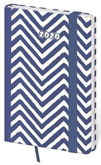 Diář 2020 - Vario/týdenní/kapesní/Navy s gumičkou