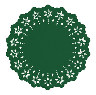 Prostírání SNĚŽENKA zelená O 38 cm Mybesthome