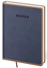 Diář 2020 - Elegant/týdenní A5/modro/hnědá