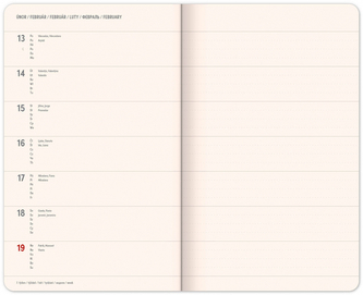 Týdenní diář Přátelé 2023