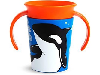 Munchkin - Juniorský hrneček WildLove 360° s oušky 177 ml - kosa