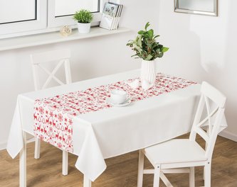 Ubrus - běhoun na stůl CAROL bílá 40x140 cm Mybesthome