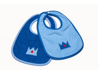 Playgro - Dětský bryndáček modrý 2ks