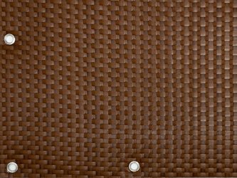 Balkonová ratanová zástěna s očky MALMO, světle hnědá, výška 90 cm šířka 500 cm MyBestHome