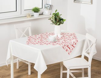 Ubrus CAROL bílá 85x85 cm Mybesthome