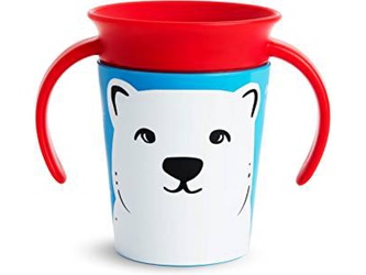 Munchkin - Juniorský hrneček WildLove 360° s oušky 177 ml - polá