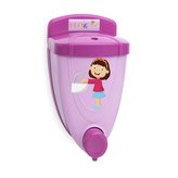 FLORA Dávkovač mýdla na dolévání s dětským vzorem růžový - 650 ml