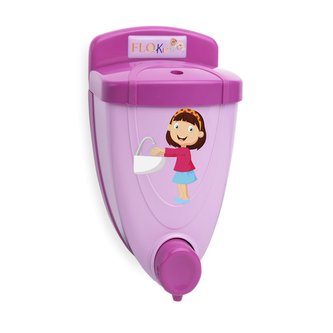 FLORA Dávkovač mýdla na dolévání s dětským vzorem růžový - 650 ml