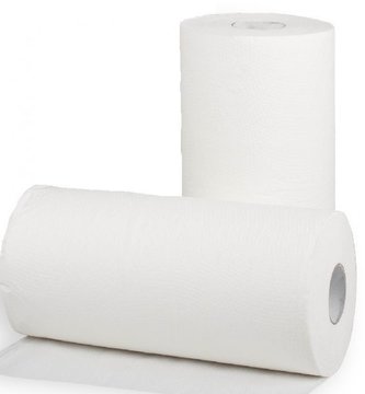 Papírové ručníky v roli midi, středové odv., 2 vrstvy, bílé 75 % 12 ks