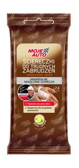 MOJE AUTO Utěrky na obtížné nečistoty, citron - 24 ks