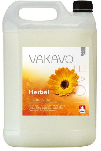 3 x Tekuté mýdlo Vakavo Herbal 5 l + krém na ruce Isolda šalvěj ZDARMA