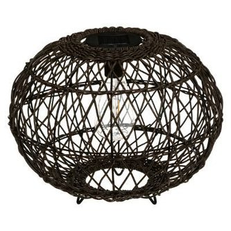 Atmosphera Stolní lampa hnědá na solární nabíjení