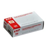 Rukavice jednorázové nitrilové nepudrované L, modré