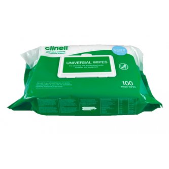 Clinell Zvlhčené dezinfekční utěrky bezalkoholu Universal Wipes BCW 100