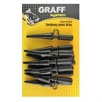 Graff: Zesílený závěs Černý 10ks