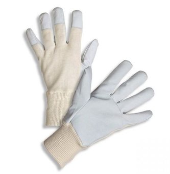 Rukavice z jemné bílé lícové kozinky - velikost 11